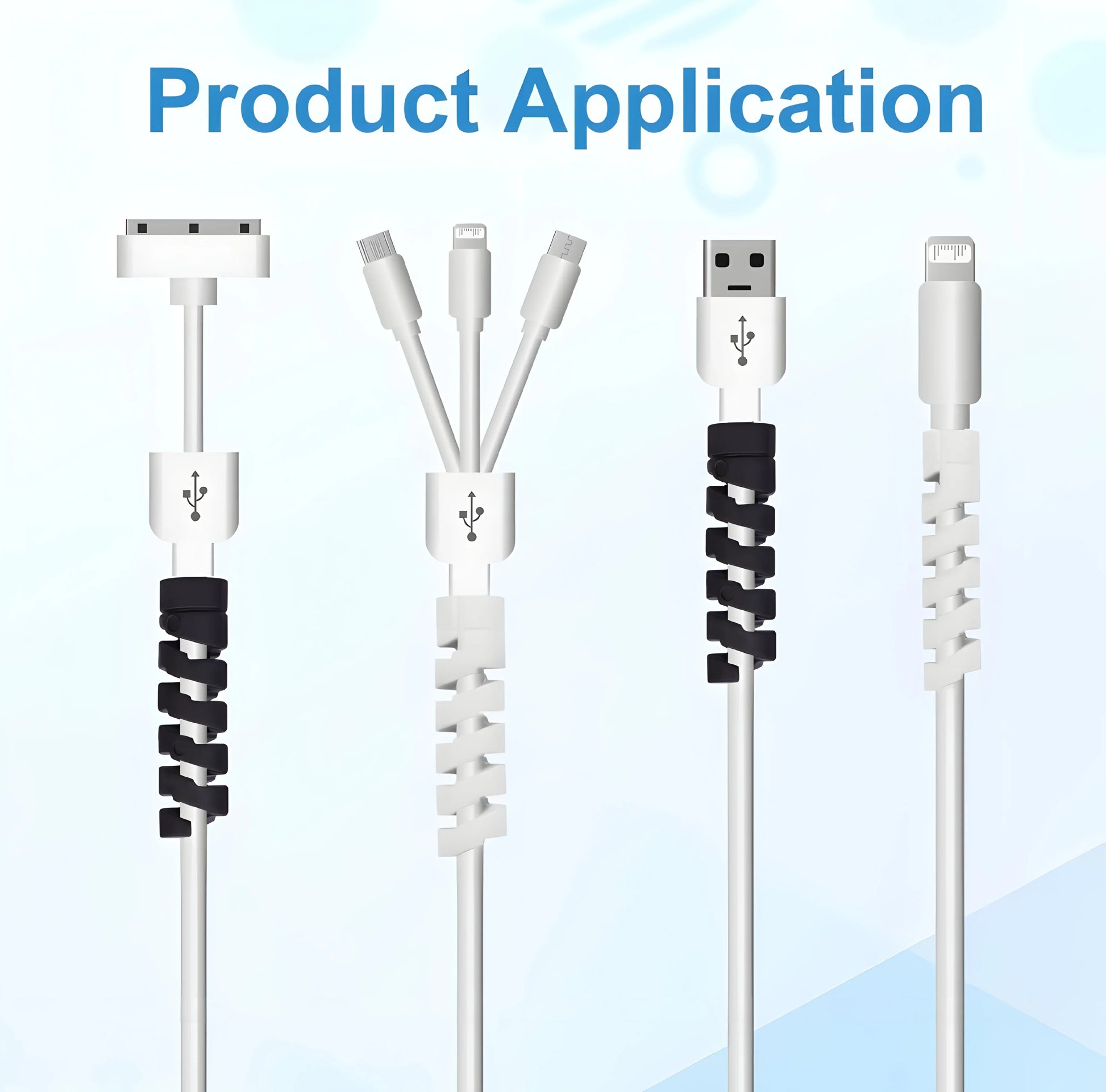 Sounce 25 Pcs Spiral Cable Protectors & Wire Protectors Spring Wire for All Wired Accessories for USB Charger, Data Cable, Headphones, MacBook, Laptop, Elastic Cord Saver (Multi-Color) - ᴘᴜɴᴊᴀʙ ꜰᴜꜱɪᴏɴ