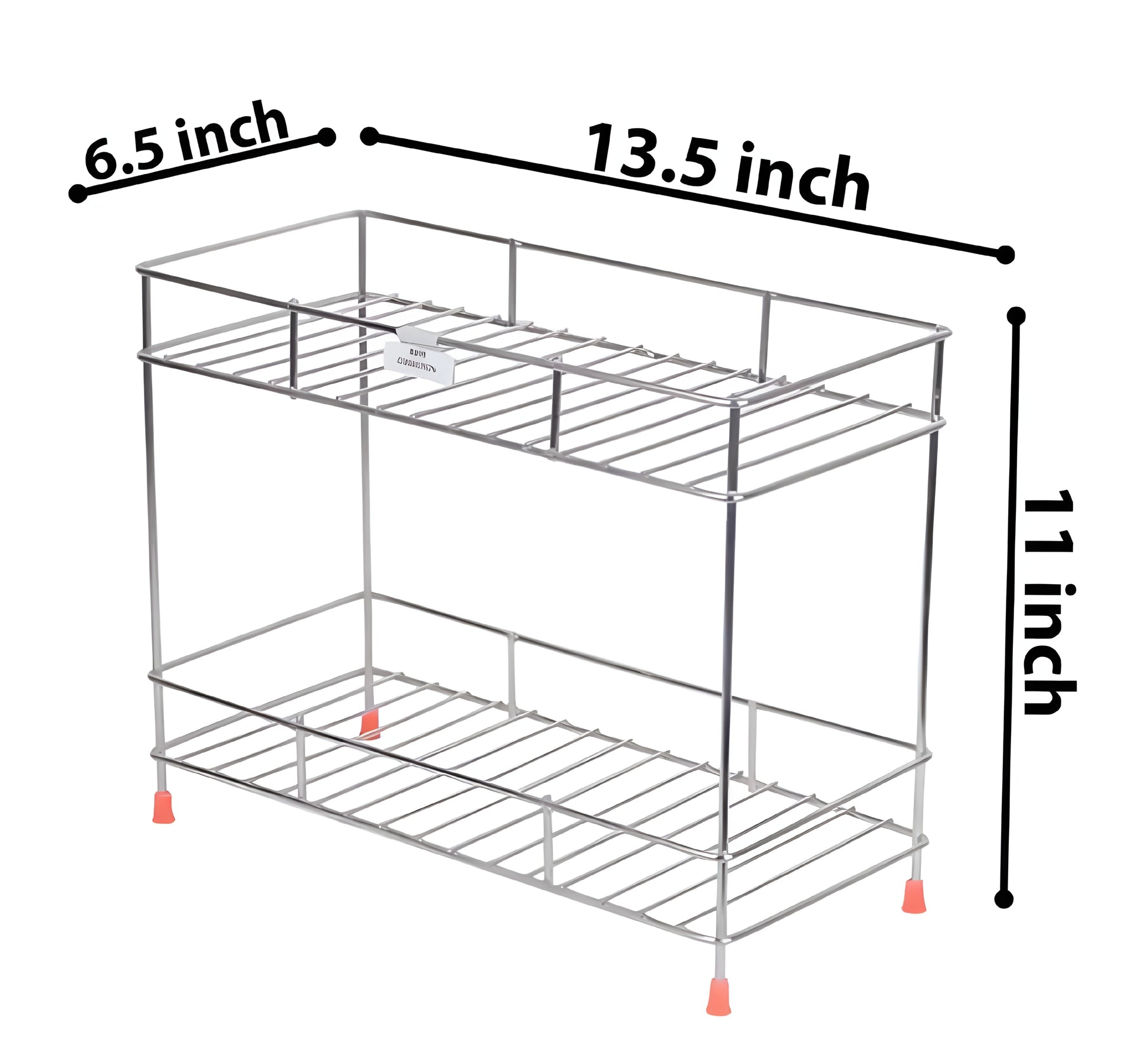 Big Size Stainless Steel 2 Layer Kitchen Spice Rack. - ᴘᴜɴᴊᴀʙ ꜰᴜꜱɪᴏɴ