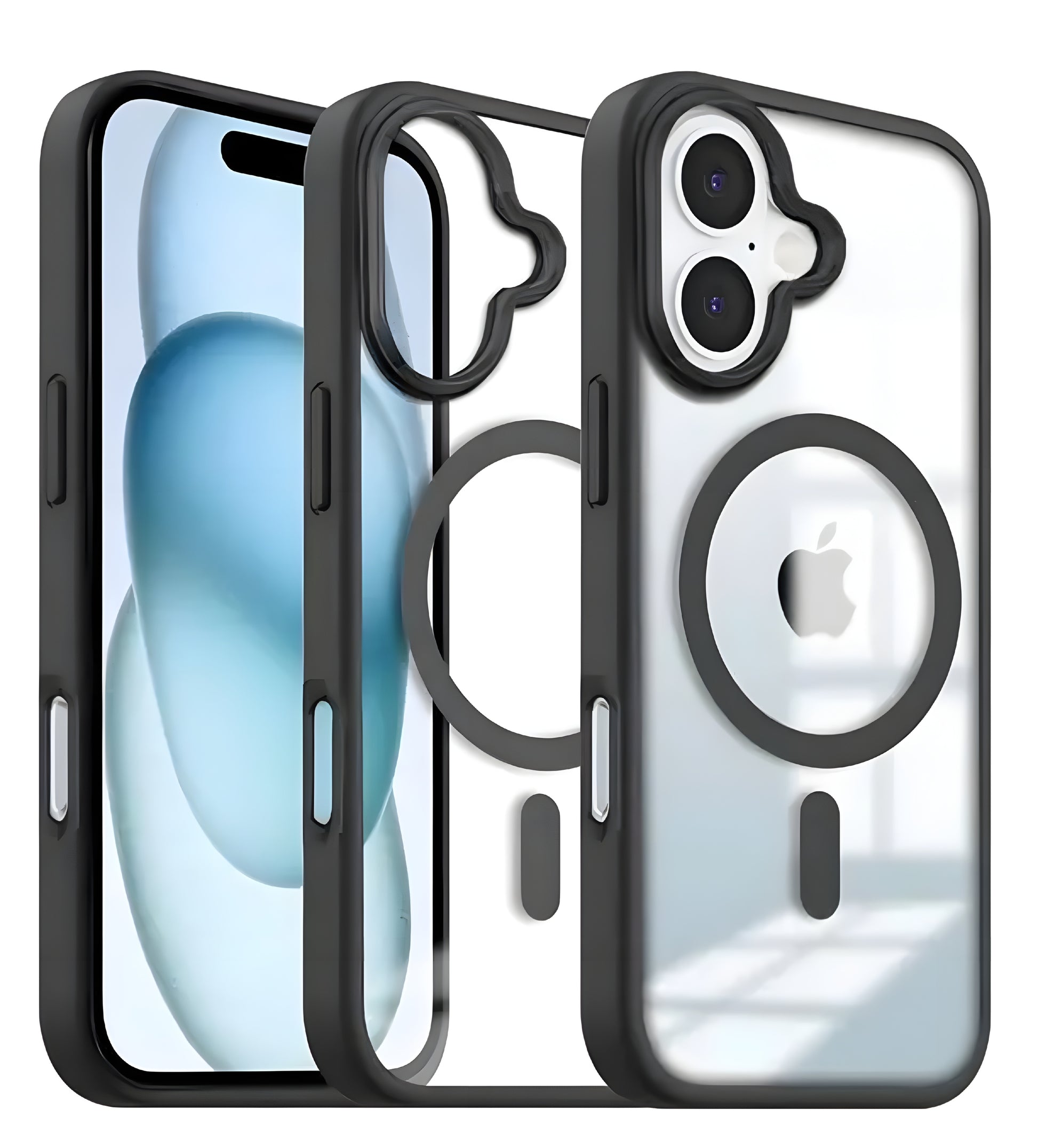 Apple Iphone 16 Black MagSafe Mobile Back Cover - ᴘᴜɴᴊᴀʙ ꜰᴜꜱɪᴏɴ