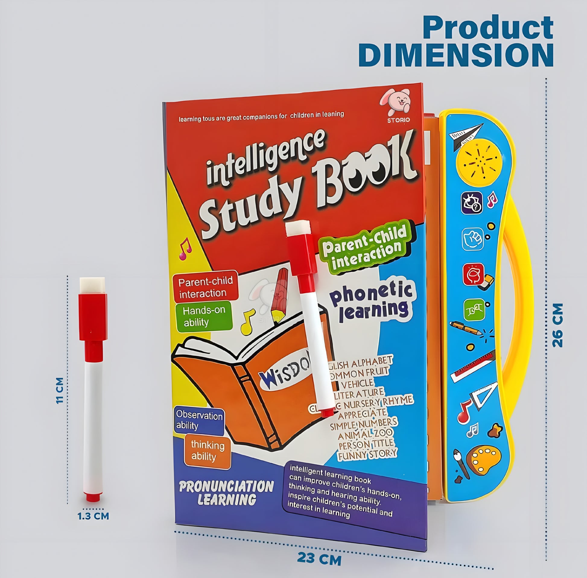 Activities Learning Book Electronic Intelligent Book with All Learning Materials with Clear Voice with Touch Sensors for Kids (Study Book) - ᴘᴜɴᴊᴀʙ ꜰᴜꜱɪᴏɴ