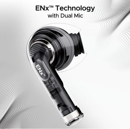 boAt Airdopes Joy, 35Hrs Battery, Fast Charge, IWP Tech, Low Latency, 2Mic ENx, Type-C Port, v5.3 Bluetooth Earbuds, TWS Ear Buds Wireless Earphones with mic(Swedish White) - ᴘᴜɴᴊᴀʙ ꜰᴜꜱɪᴏɴ