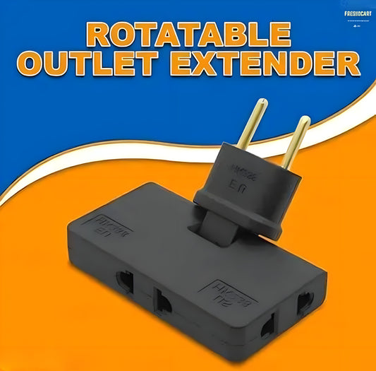 PUNJAB FUSION 3 in 1 Rotatable Socket Converter - Multifunctional Travel Plug Adapter with Foldable Portable Charging Sockets, Suitable for Home, Office, and Travels (Pack of 1)