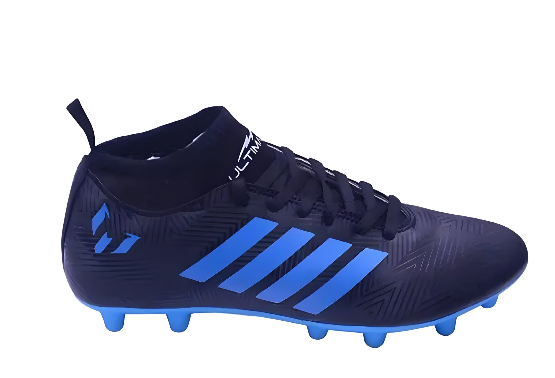 Blue Solid Football Shoes For Men - ᴘᴜɴᴊᴀʙ ꜰᴜꜱɪᴏɴ