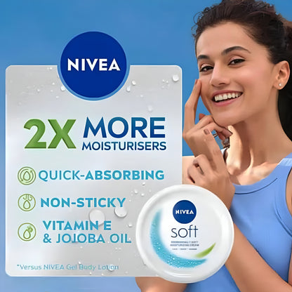 Nivea Soft Light Moisturizer 100ml - ᴘᴜɴᴊᴀʙ ꜰᴜꜱɪᴏɴ