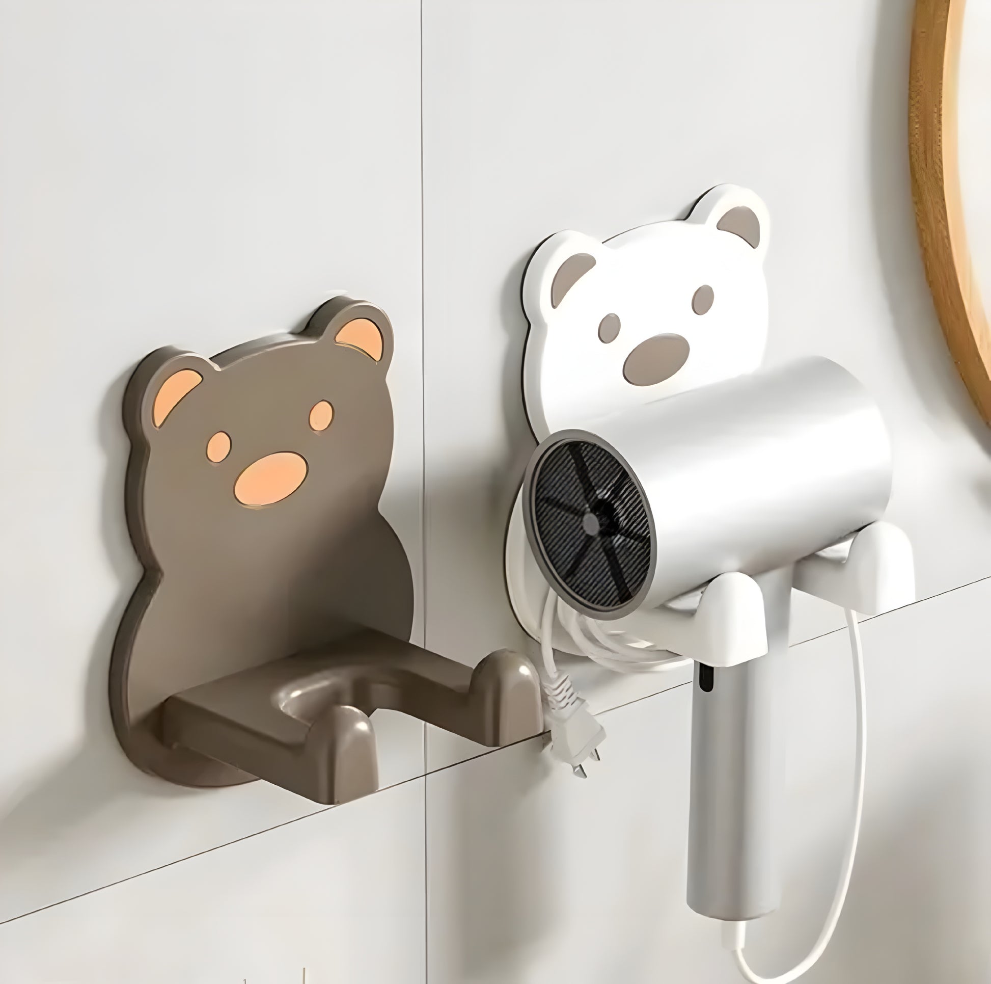 Dryer Holder Wall Mounted Self Adhesive Wall Mount Drill Free Hair Dryer Rack Adhesive (Pack Of 1, Multicolor) - ᴘᴜɴᴊᴀʙ ꜰᴜꜱɪᴏɴ