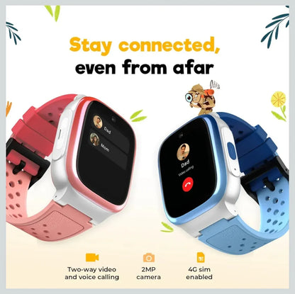 Noise Explorer Kids Smart Watch with GPS Tracking, 2-Way Video & Voice Calling, Safe Zone Alert, School Mode, SOS, Habit Formation, App for Parents (Phantom Blue) - ᴘᴜɴᴊᴀʙ ꜰᴜꜱɪᴏɴ