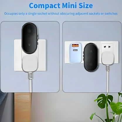 PUNJAB FUSION CHOICE Wireless Doorbell, IP55 Waterproof Mini Door Bells Wall Plug-in Cordless Ring doorbell -1000ft Range, 55 Chimes, 5 Levels Volume, LED Indicator, Battery Operated Door Chime Kit Easy Install, (Black) (BEST PRODUCT ✨) - ᴘᴜɴᴊᴀʙ ꜰᴜꜱɪᴏɴ
