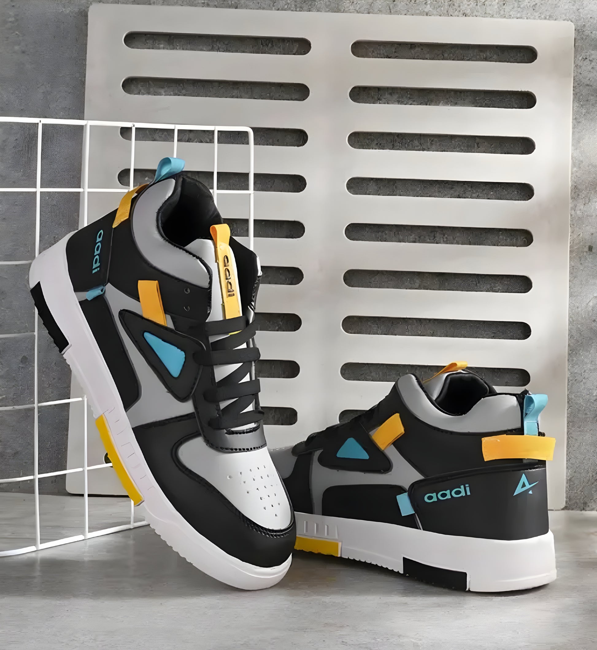 PUNJAB FUSION Men's Black Comfortable Lightweight Outdoor Lace Up Classy Running, Walking & Gym Casual Sport Shoes - ᴘᴜɴᴊᴀʙ ꜰᴜꜱɪᴏɴ