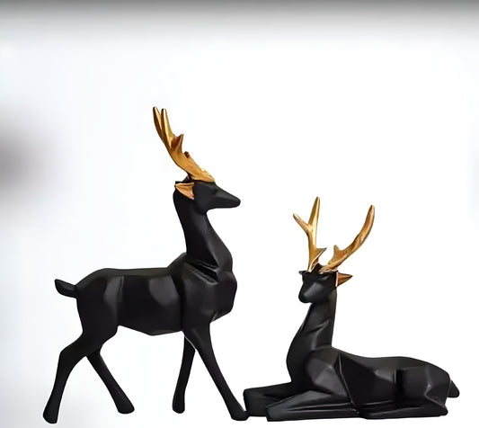 "Premium Deer Showpiece Black -Elegant Décor for Nature Lovers" - ᴘᴜɴᴊᴀʙ ꜰᴜꜱɪᴏɴ