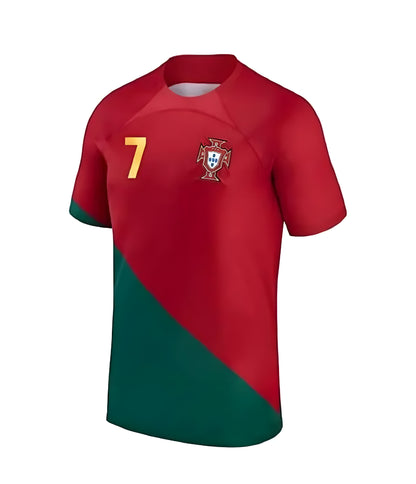 Sports Soccer Football Portugal Team Cristiano Ronaldo 7 Football Jersey Home Kit Boys Kids - ᴘᴜɴᴊᴀʙ ꜰᴜꜱɪᴏɴ