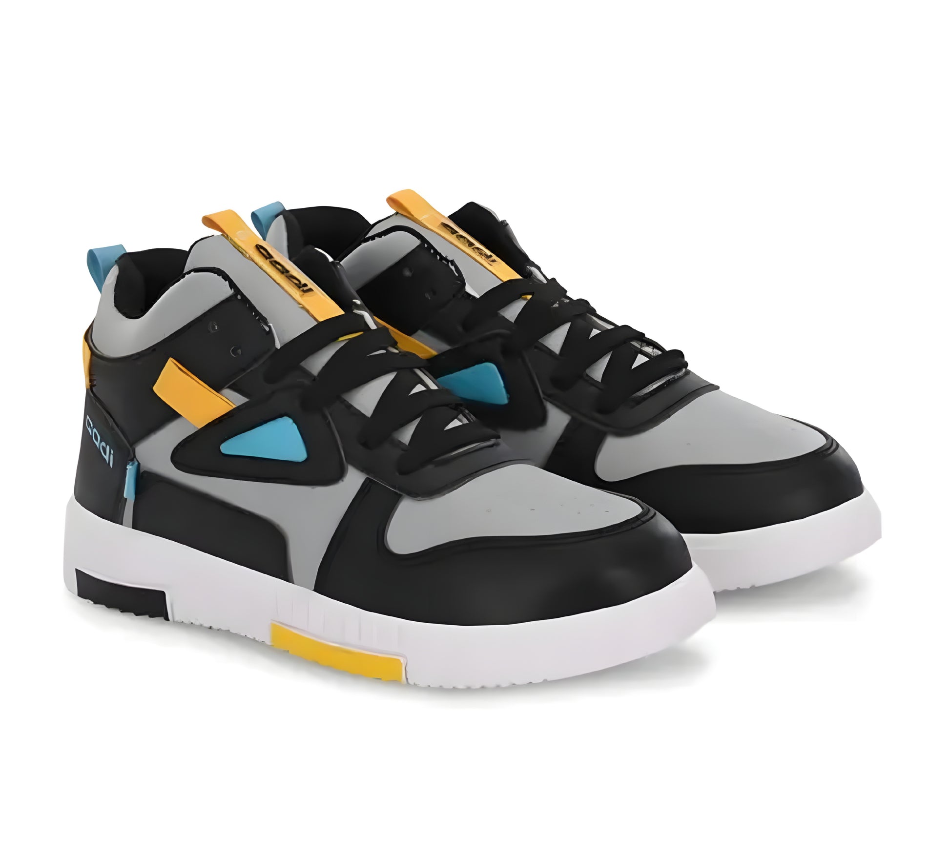 PUNJAB FUSION Men's Black Comfortable Lightweight Outdoor Lace Up Classy Running, Walking & Gym Casual Sport Shoes - ᴘᴜɴᴊᴀʙ ꜰᴜꜱɪᴏɴ