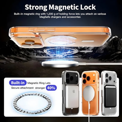 Ultra-Hybrid Transparent Shockproof Back Cover Case for Apple iPhone 17 Pro Max Compatible with MagSafe | - ᴘᴜɴᴊᴀʙ ꜰᴜꜱɪᴏɴ