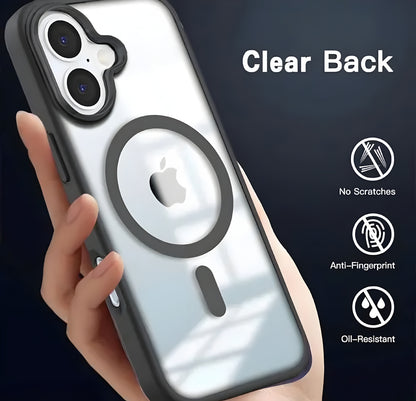 Apple Iphone 16 Black MagSafe Mobile Back Cover - ᴘᴜɴᴊᴀʙ ꜰᴜꜱɪᴏɴ
