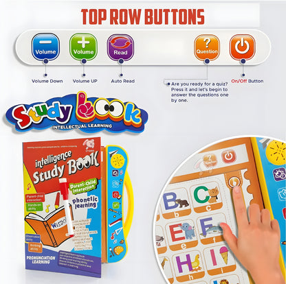 Activities Learning Book Electronic Intelligent Book with All Learning Materials with Clear Voice with Touch Sensors for Kids (Study Book) - ᴘᴜɴᴊᴀʙ ꜰᴜꜱɪᴏɴ