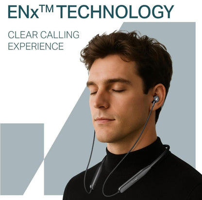 BoAt Rockerz 113 (2025 Launch), 40 Hrs Playback etc.Dual Pair, Fast Charge, Enx Tech, Low Latency, Magnetic Buds, Bluetooth Neckband, Wireless with Mic in Ear Earphones (Active Black) - ᴘᴜɴᴊᴀʙ ꜰᴜꜱɪᴏɴ