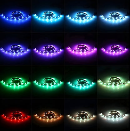 3 Meters Remote Control Multicolor Led Strip Light for Christmas Festival, Diwali, Home, Office, PC, Decoration, Television - ᴘᴜɴᴊᴀʙ ꜰᴜꜱɪᴏɴ