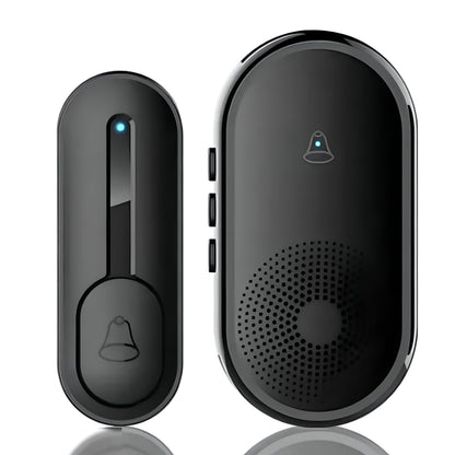 PUNJAB FUSION CHOICE Wireless Doorbell, IP55 Waterproof Mini Door Bells Wall Plug-in Cordless Ring doorbell -1000ft Range, 55 Chimes, 5 Levels Volume, LED Indicator, Battery Operated Door Chime Kit Easy Install, (Black) (BEST PRODUCT ✨) - ᴘᴜɴᴊᴀʙ ꜰᴜꜱɪᴏɴ
