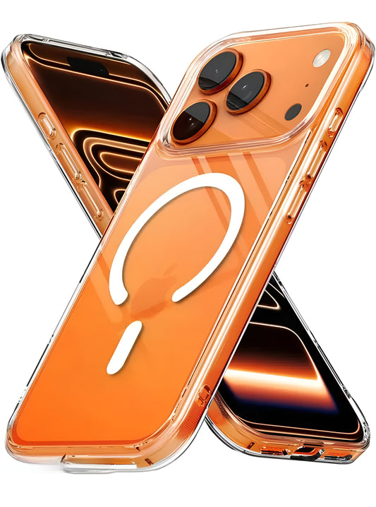 Ultra-Hybrid Transparent Shockproof Back Cover Case for Apple iPhone 17 Pro Max Compatible with MagSafe |