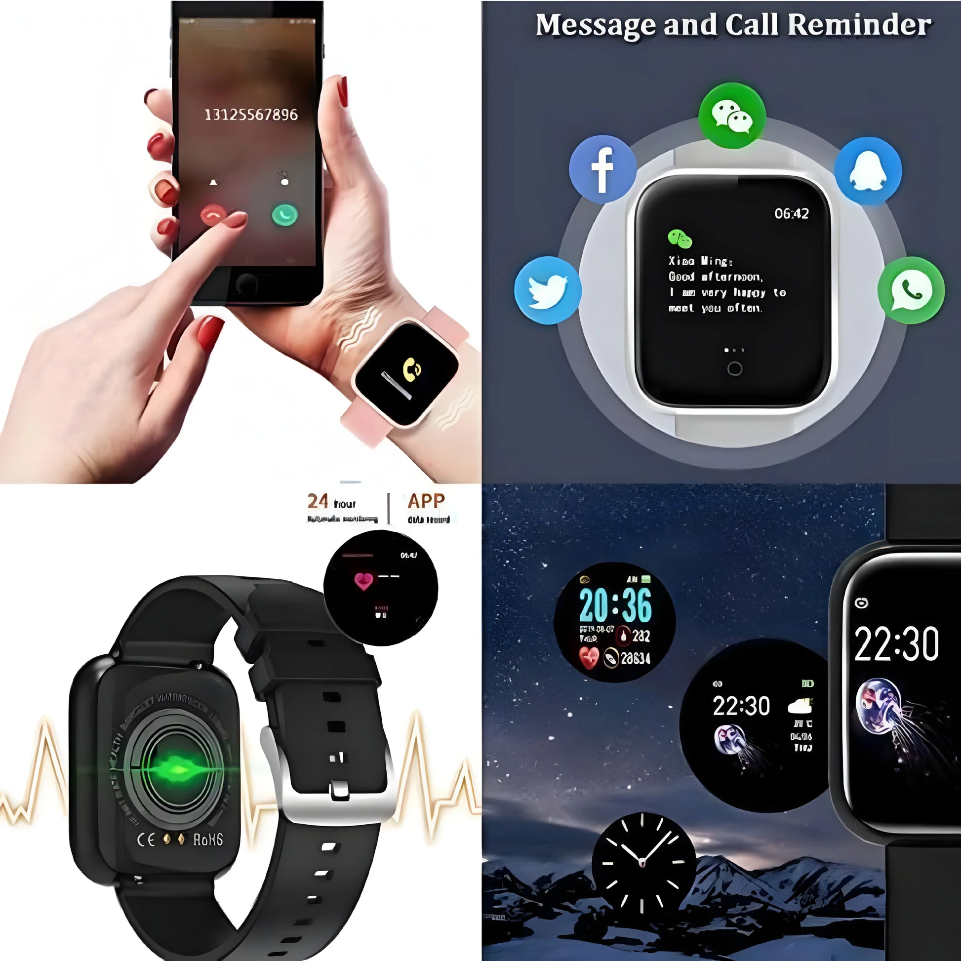 MARVIK Smart Watch for Kids, Men, Boys, Girls, and Women, D20 Plus 2025, Latest for Android and iOS Phones, IP68 Waterproof with Daily Activity Tracker, Heart Rate Sensor, Sleep Monitor Watch - Black (Black) (Pink) - ᴘᴜɴᴊᴀʙ ꜰᴜꜱɪᴏɴ