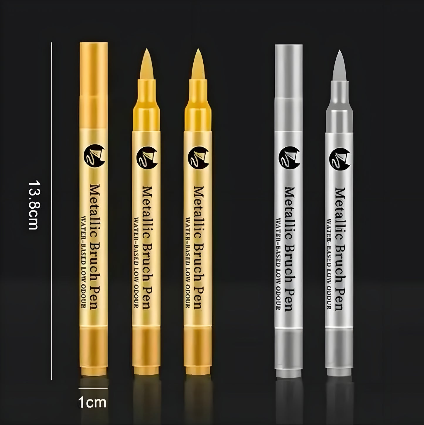 Definite Art Golden & Silver Brush
Pen Tip - ᴘᴜɴᴊᴀʙ ꜰᴜꜱɪᴏɴ