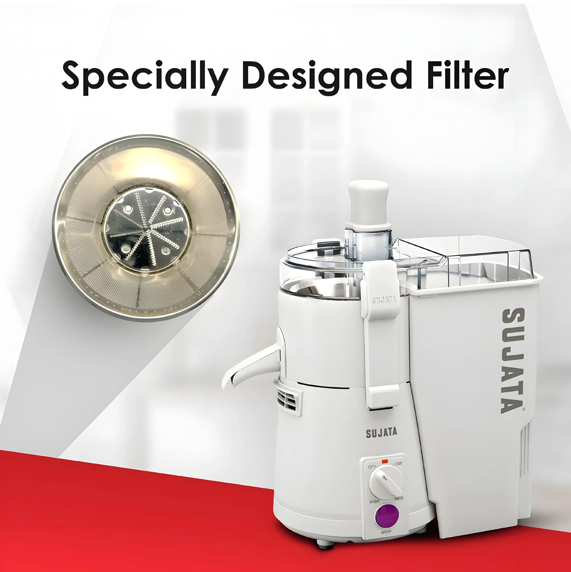 Sujata Powermatic Plus Juicer Mixer Grinder 1000 ml (White) - ᴘᴜɴᴊᴀʙ ꜰᴜꜱɪᴏɴ
