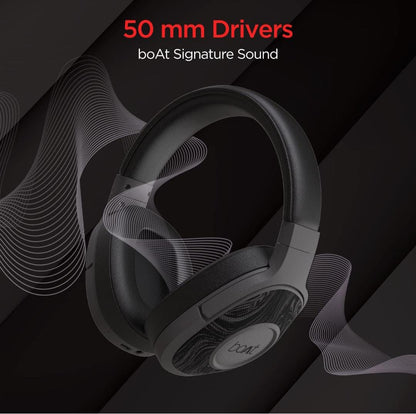 boAt Rockerz 550/Rockerz 558 Over Ear Bluetooth Headphones with Upto 20 Hours Playback, 50MM Drivers, Soft Padded Ear Cushions and Physical Noise Isolation(Black) - ᴘᴜɴᴊᴀʙ ꜰᴜꜱɪᴏɴ