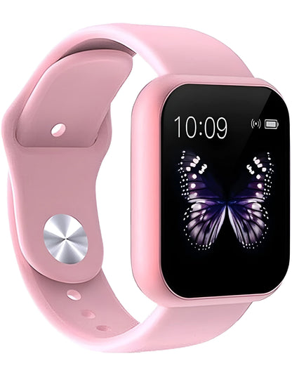 MARVIK Smart Watch for Kids, Men, Boys, Girls, and Women, D20 Plus 2025, Latest for Android and iOS Phones, IP68 Waterproof with Daily Activity Tracker, Heart Rate Sensor, Sleep Monitor Watch - Black (Black) (Pink) - ᴘᴜɴᴊᴀʙ ꜰᴜꜱɪᴏɴ