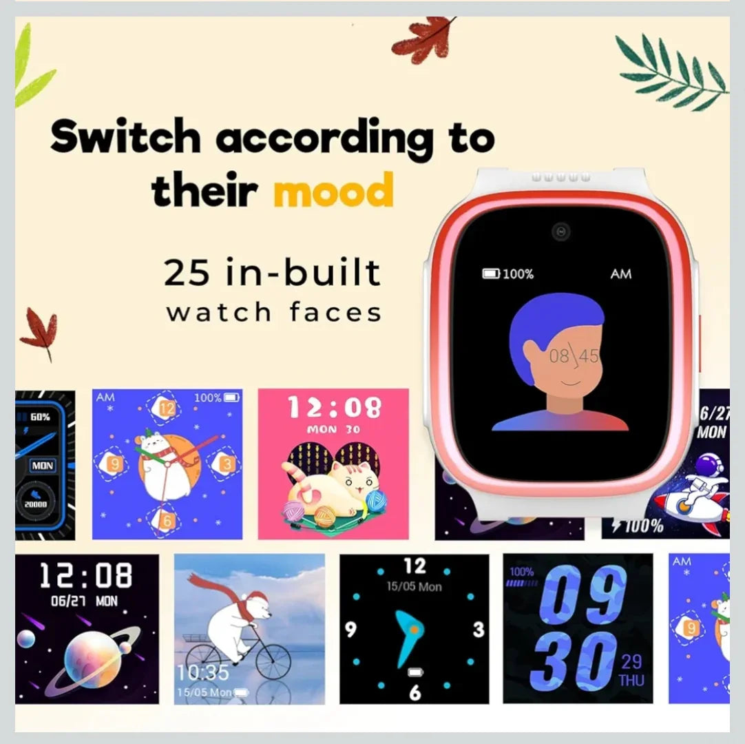Noise Explorer Kids Smart Watch with GPS Tracking, 2-Way Video & Voice Calling, Safe Zone Alert, School Mode, SOS, Habit Formation, App for Parents (Phantom Blue) - ᴘᴜɴᴊᴀʙ ꜰᴜꜱɪᴏɴ