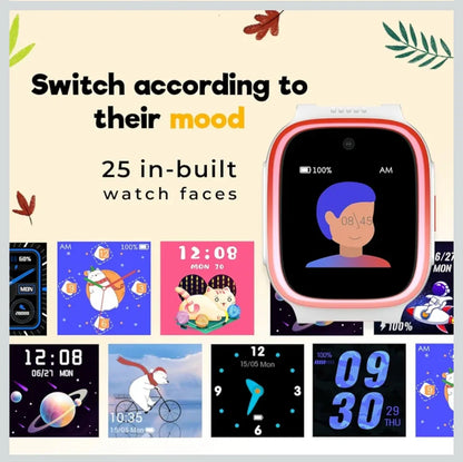 Noise Explorer Kids Smart Watch with GPS Tracking, 2-Way Video & Voice Calling, Safe Zone Alert, School Mode, SOS, Habit Formation, App for Parents (Phantom Blue) - ᴘᴜɴᴊᴀʙ ꜰᴜꜱɪᴏɴ