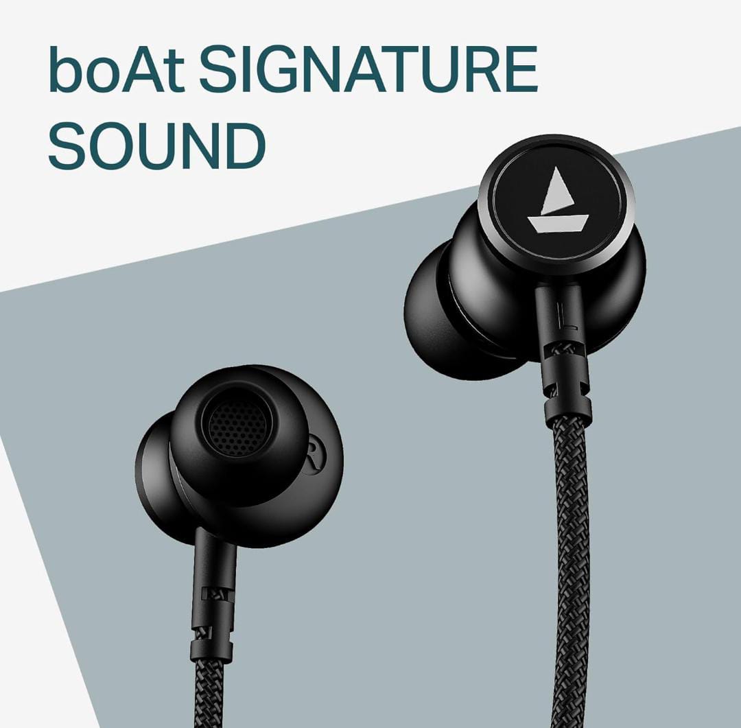 BoAt Rockerz 113 (2025 Launch), 40 Hrs Playback etc.Dual Pair, Fast Charge, Enx Tech, Low Latency, Magnetic Buds, Bluetooth Neckband, Wireless with Mic in Ear Earphones (Active Black) - ᴘᴜɴᴊᴀʙ ꜰᴜꜱɪᴏɴ