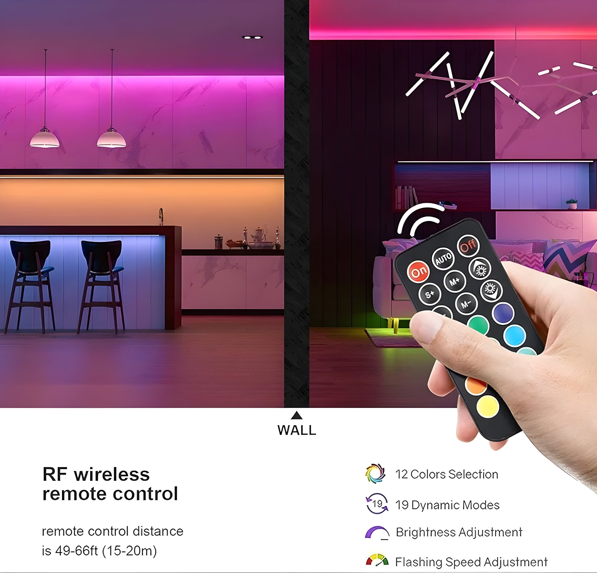 3 Meters Remote Control Multicolor Led Strip Light for Christmas Festival, Diwali, Home, Office, PC, Decoration, Television - ᴘᴜɴᴊᴀʙ ꜰᴜꜱɪᴏɴ