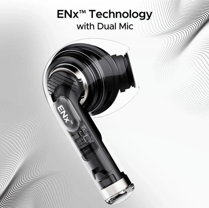 boAt Airdopes Joy, 35Hrs Battery, Fast Charge, IWP Tech, Low Latency, 2Mic ENx, Type-C Port, v5.3 Bluetooth Earbuds, TWS Ear Buds Wireless Earphones with mic(Jet Black) - ᴘᴜɴᴊᴀʙ ꜰᴜꜱɪᴏɴ