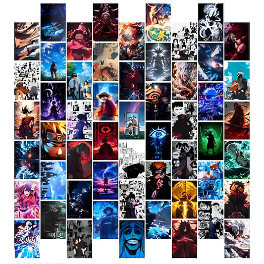 The PosterMart Aesthetic mix Anime Collage Kit Wall Posters Collections | Set of 54 4x6 inch each - ᴘᴜɴᴊᴀʙ ꜰᴜꜱɪᴏɴ
