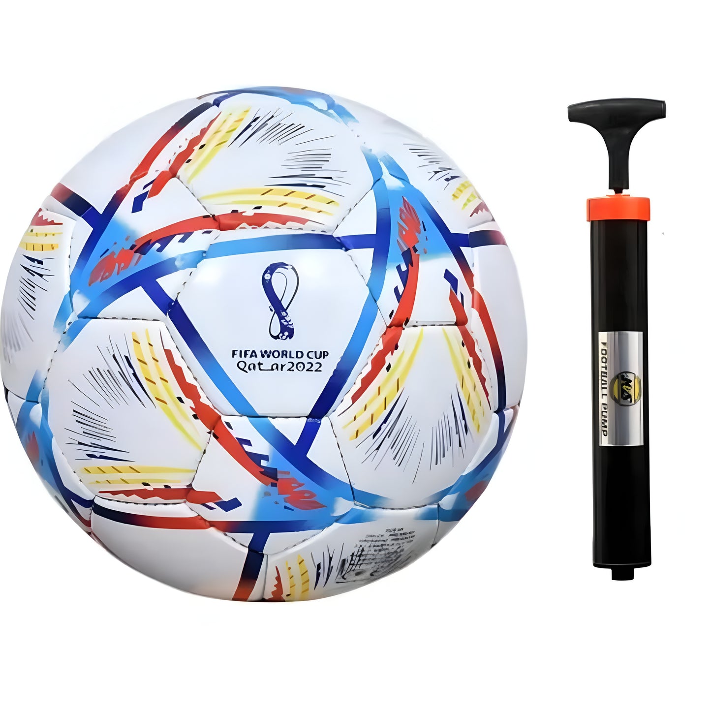 MVLS hand stiched world cup football with pump - ᴘᴜɴᴊᴀʙ ꜰᴜꜱɪᴏɴ