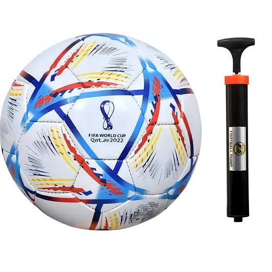 MVLS hand stiched world cup football with pump - ᴘᴜɴᴊᴀʙ ꜰᴜꜱɪᴏɴ