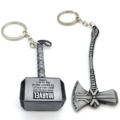 Mistazzo metal Infinity war stormbreaker hammer-axe Keychain keyring for boys & girls Pack of 2 - ᴘᴜɴᴊᴀʙ ꜰᴜꜱɪᴏɴ