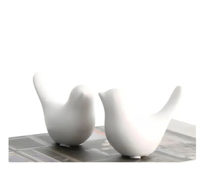 Paheli Craft Resin Birds Showpiece Set of 2 Dove Family Statue Decoration Figurine For Living Room | Collectible For Home Décor (5 & 4 inch ) - ᴘᴜɴᴊᴀʙ ꜰᴜꜱɪᴏɴ