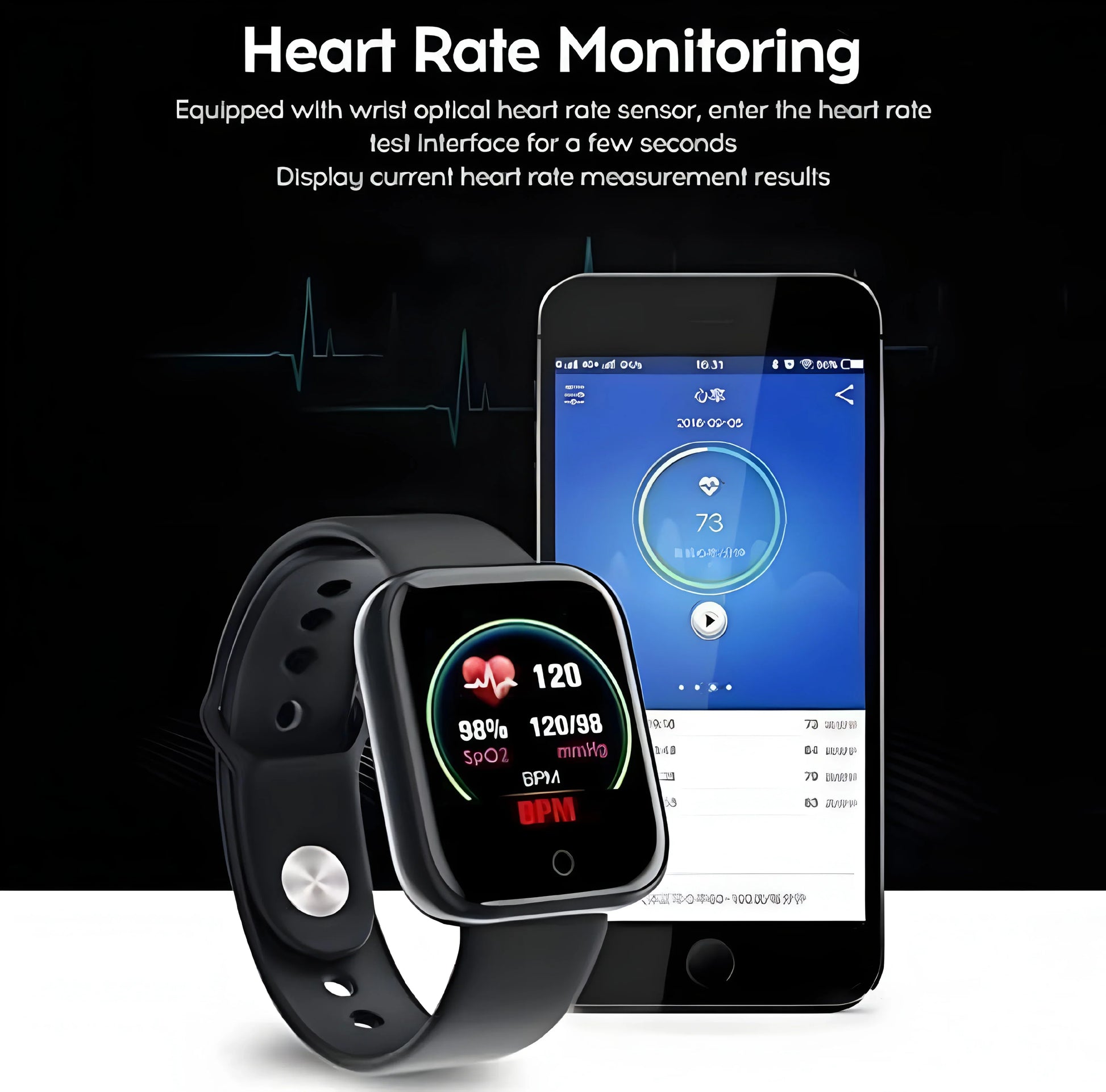 MARVIK Smart Watch for Kids, Men, Boys, Girls, and Women, D20 Plus 2025, Latest for Android and iOS Phones, IP68 Waterproof with Daily Activity Tracker, Heart Rate Sensor, Sleep Monitor Watch - Black (Black) (Pink) - ᴘᴜɴᴊᴀʙ ꜰᴜꜱɪᴏɴ