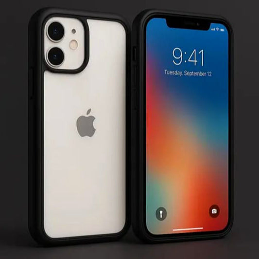 iPhone 11 Transparent Back Cover (BLACK) - ᴘᴜɴᴊᴀʙ ꜰᴜꜱɪᴏɴ