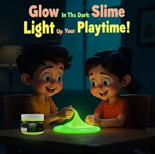 Greenish Glow in the Dark Toy Slime Magical Slime Set Kit for Kids Girls Boys