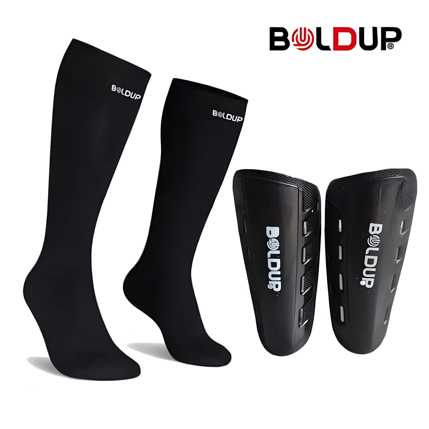 BOLDUP BOLDUP® Football Shin Guard with Socks | - ᴘᴜɴᴊᴀʙ ꜰᴜꜱɪᴏɴ