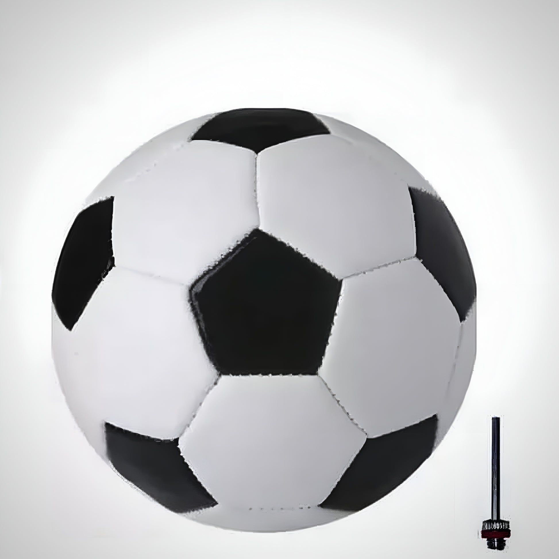 Football Black And White Size - 5 (Pack of 1 Football With Air Pin) - ᴘᴜɴᴊᴀʙ ꜰᴜꜱɪᴏɴ