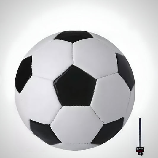 Football Black And White Size - 5 (Pack of 1 Football With Air Pin)