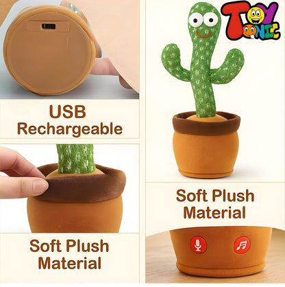 Dancing Cactus Talking Toy - ᴘᴜɴᴊᴀʙ ꜰᴜꜱɪᴏɴ