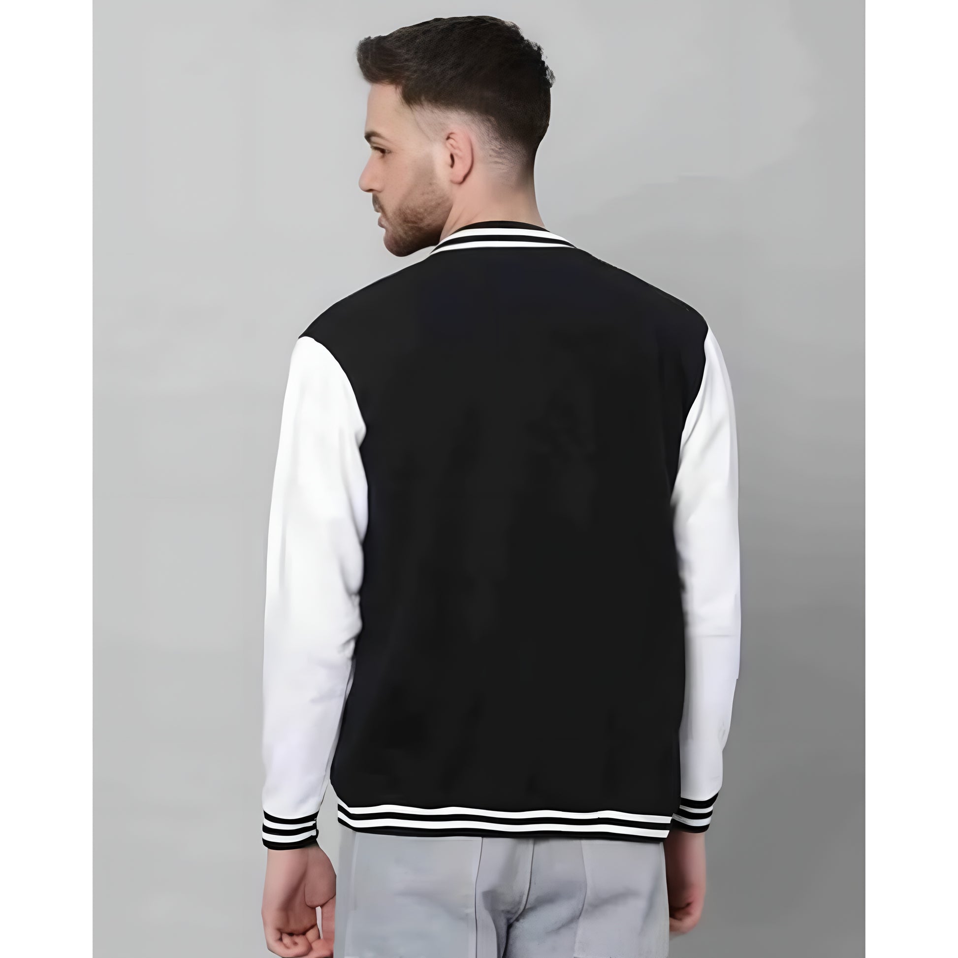 New trending bomber jacket for men black and white - ᴘᴜɴᴊᴀʙ ꜰᴜꜱɪᴏɴ