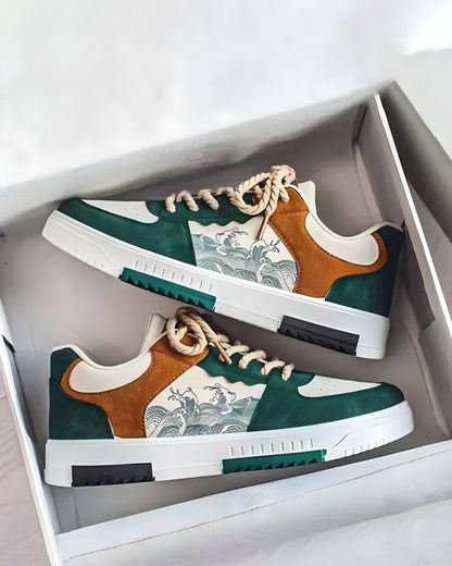 New Men's Stylish Casual Sports Flat Sneakers | Walking Snekers Shoes | Partywear Sneakers | Running Sneakers For Men's - ᴘᴜɴᴊᴀʙ ꜰᴜꜱɪᴏɴ