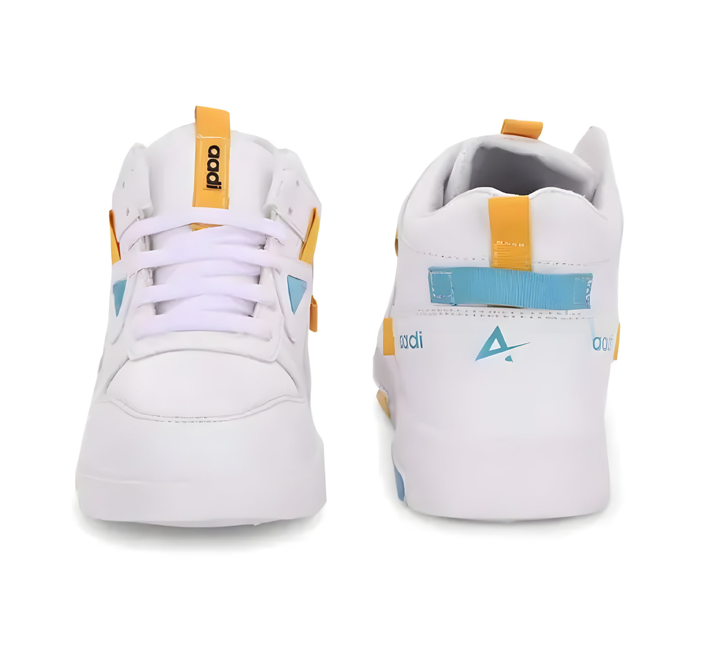 PUNJAB FUSION Men's White Comfortable Lightweight Outdoor Lace Up Classy Running, Walking & Gym Casual Sport Shoes - ᴘᴜɴᴊᴀʙ ꜰᴜꜱɪᴏɴ