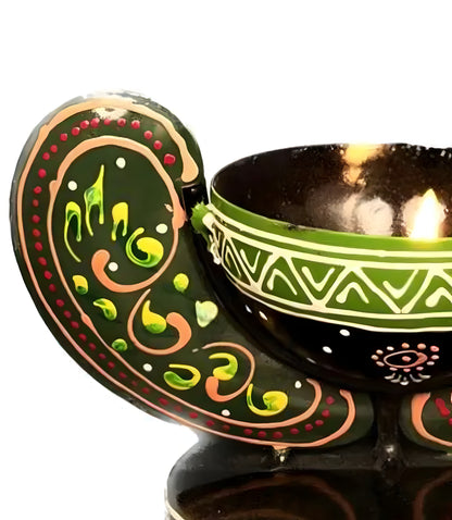 Handicrafy Vinayaka/ Ganesha Ji /Iron Table Decorative showpiece Tealight Candle Holder / Diya Holder / Loban Dhoop / Incense Burner / Ganesha Tea Light Candle Holder for Dewali Decoration, Diwali Gift, Corporate Gift, Table Decor, Pooja Room Decor - ᴘᴜɴᴊᴀʙ ꜰᴜꜱɪᴏɴ