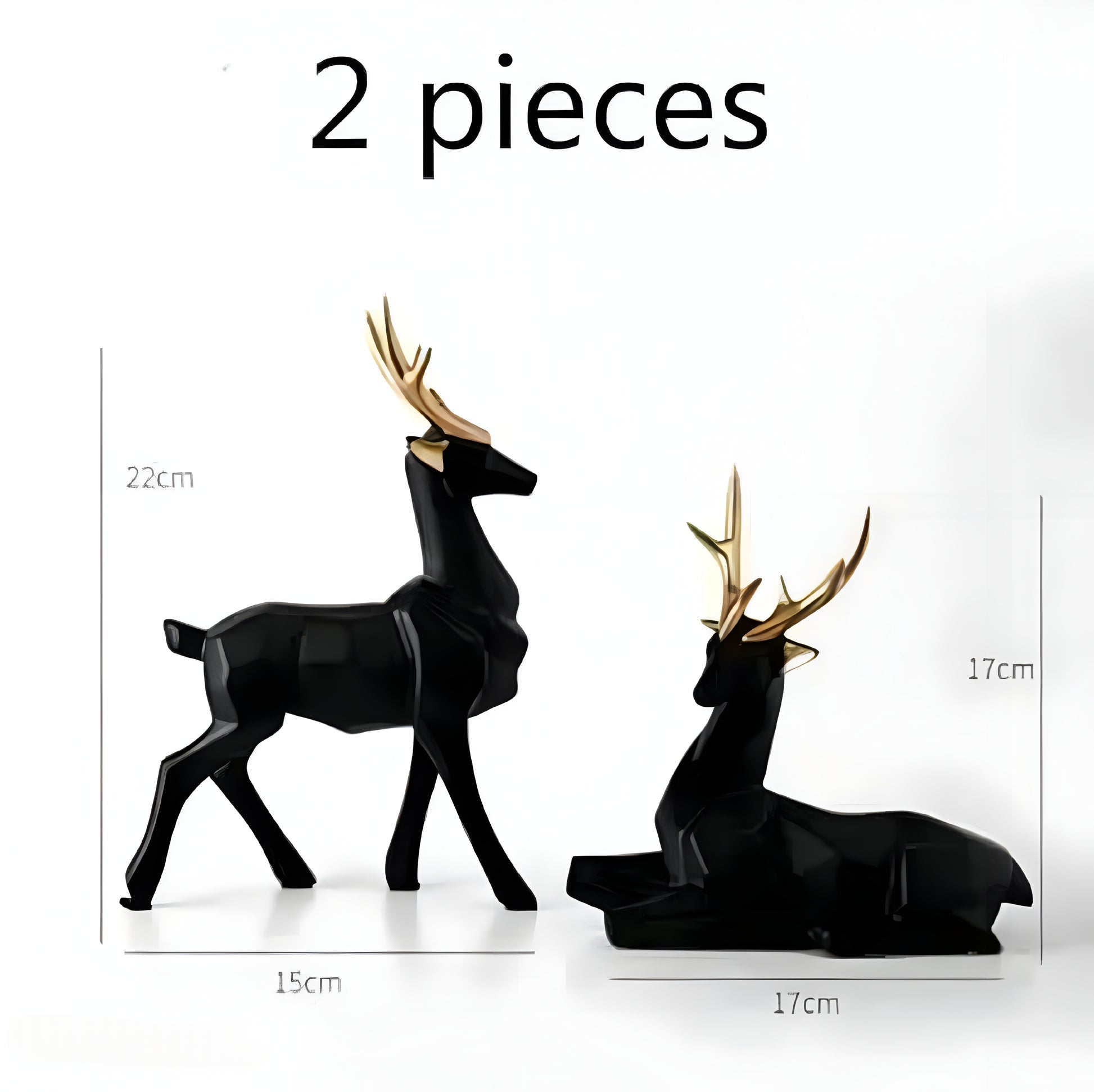 "Premium Deer Showpiece Black -Elegant Décor for Nature Lovers" - ᴘᴜɴᴊᴀʙ ꜰᴜꜱɪᴏɴ