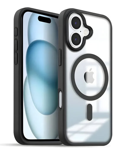 Apple Iphone 16 Black MagSafe Mobile Back Cover - ᴘᴜɴᴊᴀʙ ꜰᴜꜱɪᴏɴ